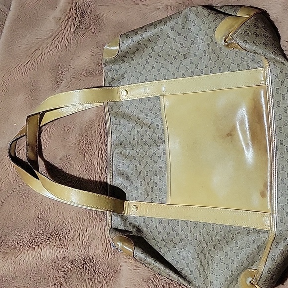Flawed Gucci Vintage Zippered Tote Bag Project - Picture 1 of 11